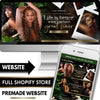 Hair Extensions Business Website Design Template Shopify Theme Store