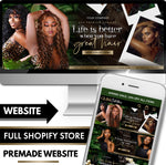 Hair Extensions Business Website Design Template Shopify Theme Store