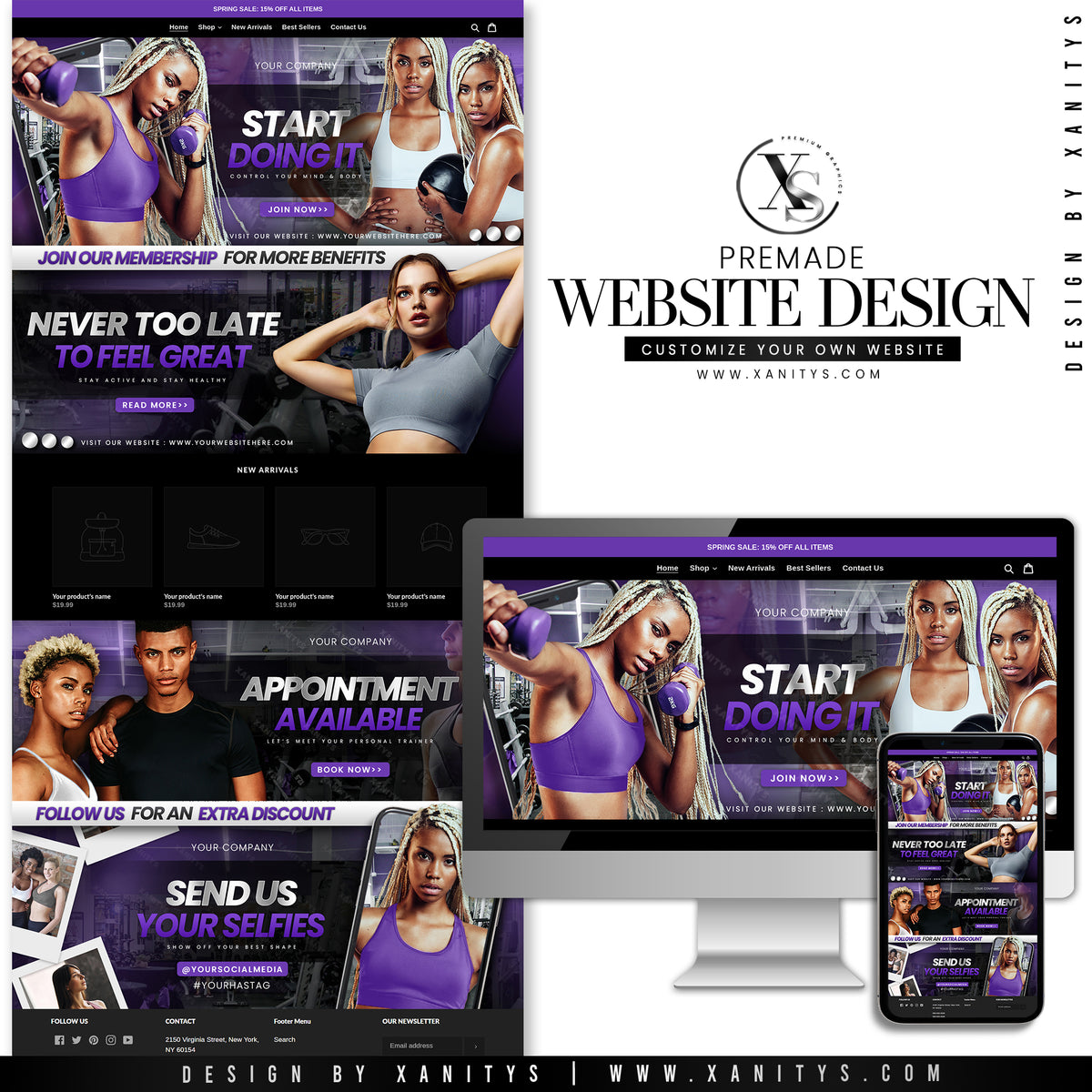 Fitness Website Design Template Shopify Theme Store