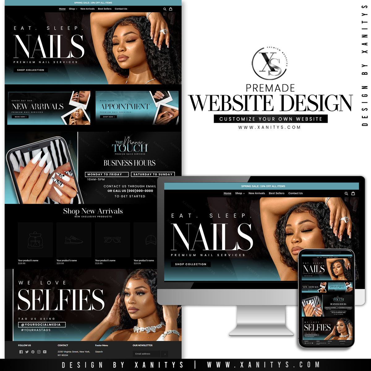 Nail Website Design Shopify Theme Store