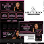 Neon Hair Website Design Shopify Theme Store