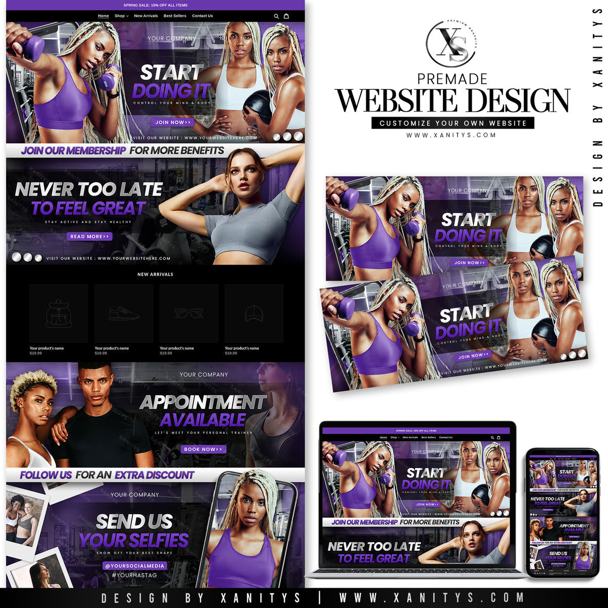 Fitness Website Design Template Shopify Theme Store