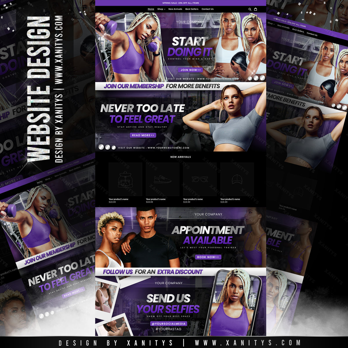 Fitness Website Design Template Shopify Theme Store